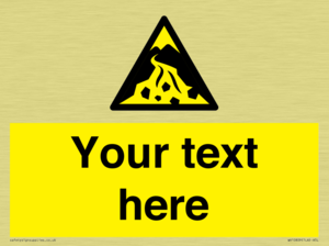 Custom Warning: Debris flow zone